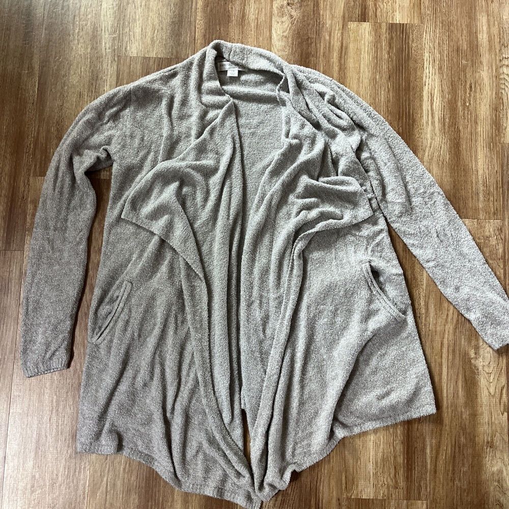 Barefoot Dreams‎ CozyChic Beige Tan Cardigan Women's S/M